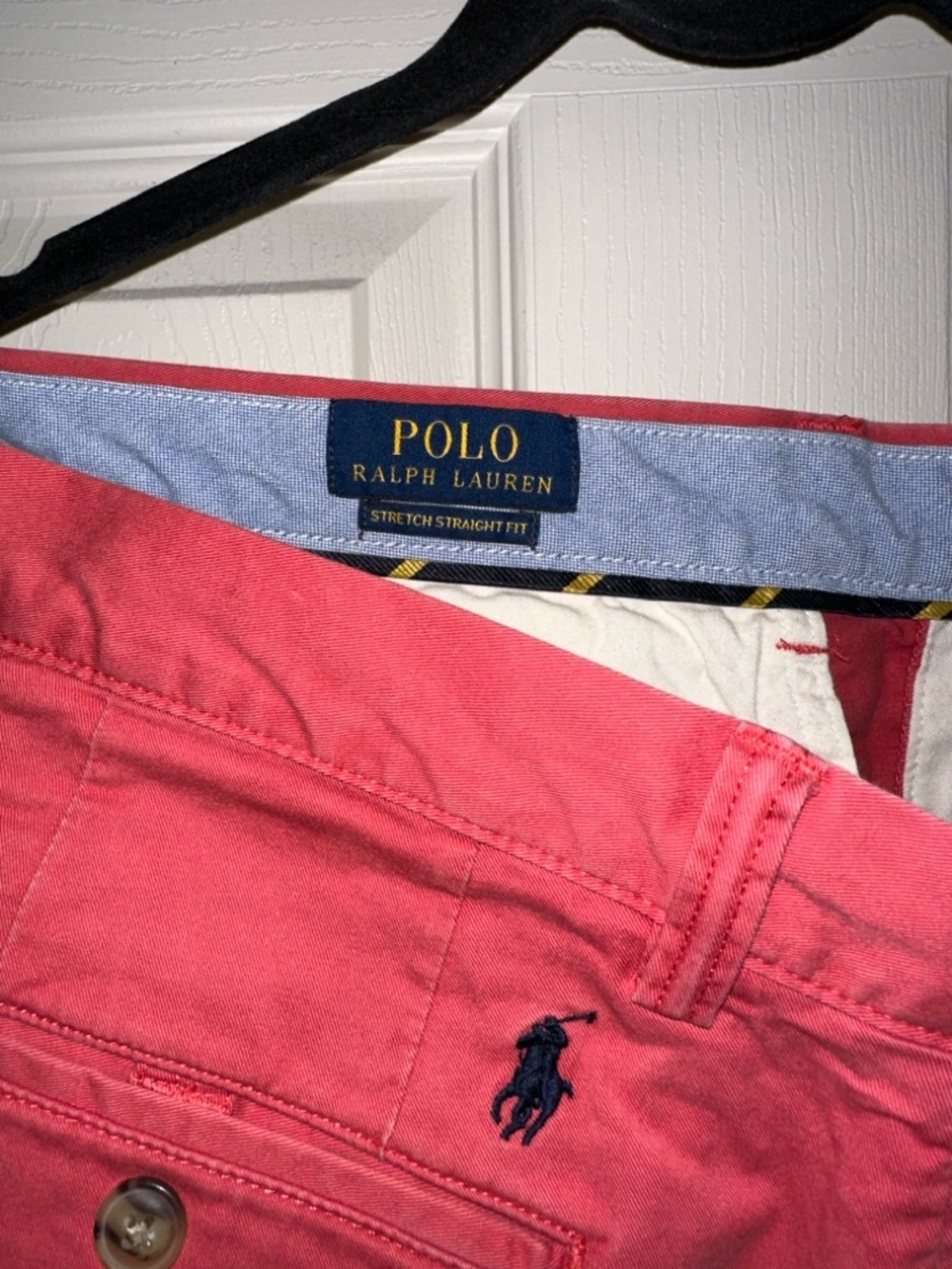 Polo by Ralph Lauren Coral Pink Stretch Straight Fit Chinos